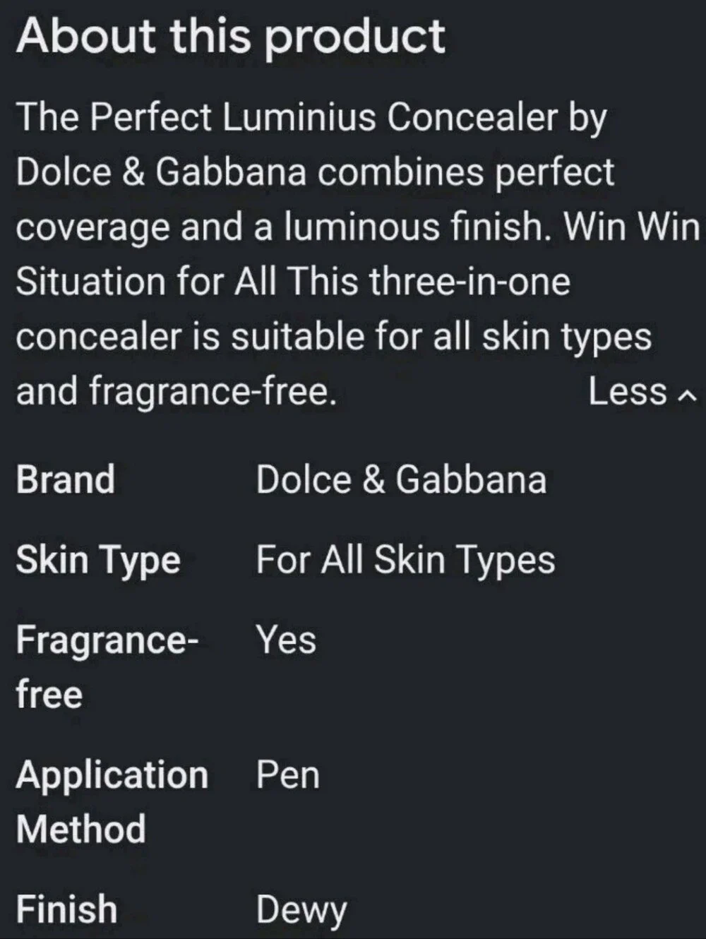 Dolce & Gabbana The Concealer Perfect Luminous Concealer /Shade: Honey #3